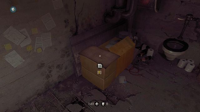 Na kartonie, obok plakatu kowbojki - Nowy Dom | Sekrety w Wolfenstein The New Order - Wolfenstein: The New Order - poradnik do gry