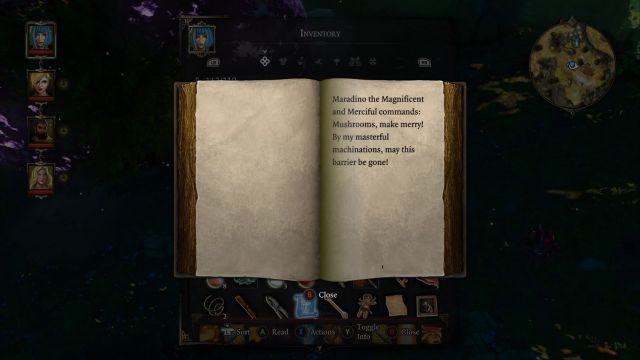 Teraz wystarczy tylko przeczytać zaklęcie, by bariera zniknęła. - Find the Witch Las Luculla, Hiberheim - misje główne - Divinity: Grzech Pierworodny - poradnik do gry