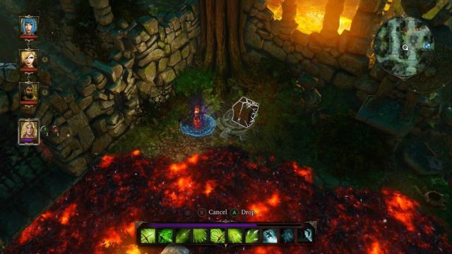 Oto płyta naciskowa otwierająca drzwi, a po lewej przejście do przycisku powietrza. - Zagadka - otwarcie bramy do Source Temple Dark Forest - misje poboczne - Divinity: Grzech Pierworodny - poradnik do gry