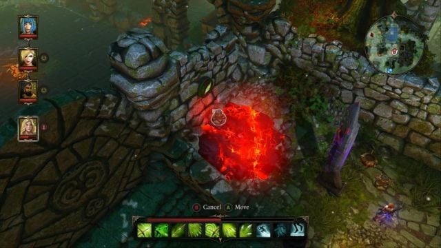 Teleportuj, bądź przenieś przedmiot na przycisk, by go aktywować. - Zagadka - otwarcie bramy do Source Temple Dark Forest - misje poboczne - Divinity: Grzech Pierworodny - poradnik do gry