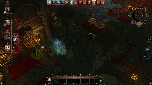 Statusy w postaci małych ikonek na prawo od ikony bohatera - Statusy - Divinity: Grzech Pierworodny - poradnik do gry