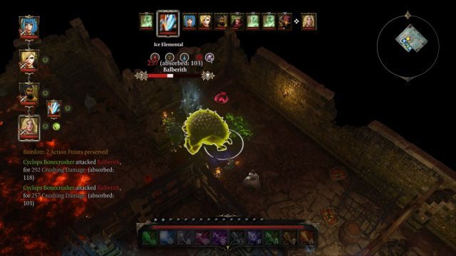 Cyklopy zadają gigantyczne obrażenia, lepiej więc, by atakowały wroga a nie ciebie. - Balberith jak pokonać - Divinity: Grzech Pierworodny - poradnik do gry