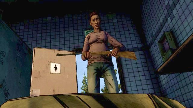 Christa spoglądająca na martwego Omida - Rozdział 1 - Old Friends | Epizod 1 - All That Remains - The Walking Dead - Season Two - poradnik do gry