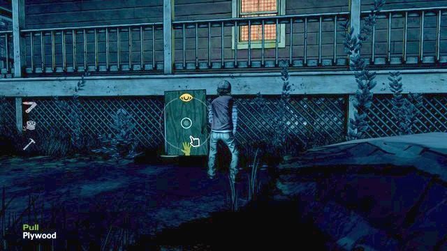 Dziura pod gankiem, którą możemy wykorzystać - Rozdział 8 - Getting Supplies | Epizod 1 - All That Remains - The Walking Dead - Season Two - poradnik do gry