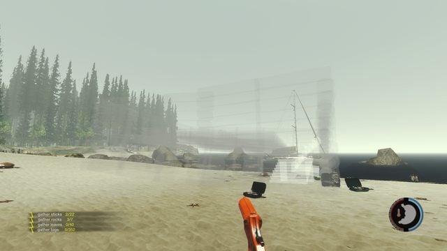 Szkielet konstrukcji dużego schronienia. - The Forest: Kryjówka - gdzie założyć pierwszą bazę? - The Forest - poradnik do gry