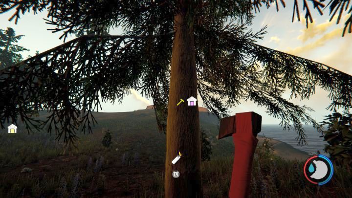 Wycinka drzewa za pomocą Modern Axe. - The Forest: Przedmioty użytkowe - The Forest - poradnik do gry