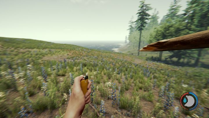 Włócznia przydaje się podczas łowienia ryb. - The Forest: Przedmioty użytkowe - The Forest - poradnik do gry