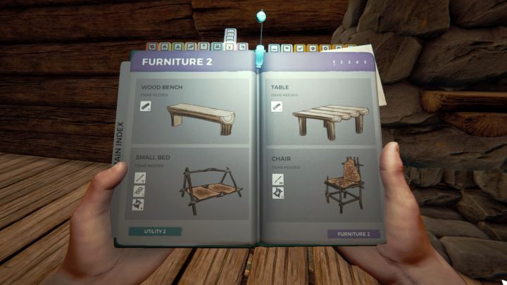 Zakładka Furniture zawiera meble, które w głównej mierze pełnią aspekt dekoracyjny. - The Forest: Meble - The Forest - poradnik do gry