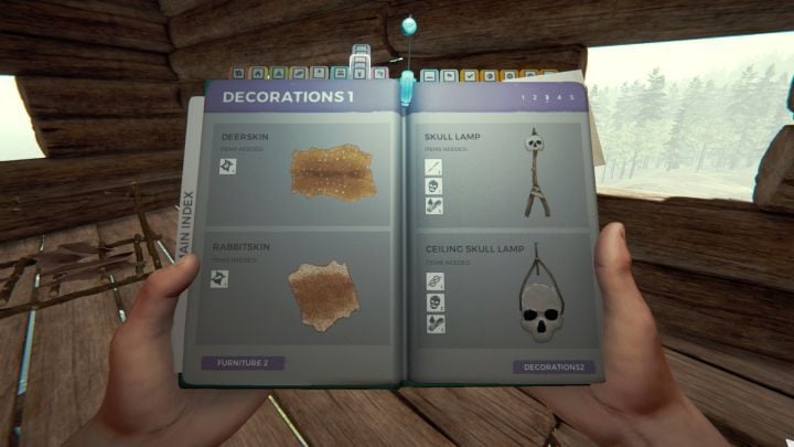 W tej zakładce znajdziesz budynki czysto dekoracyjne. - The Forest: Dekoracje - The Forest - poradnik do gry