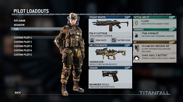 Nazwa: CQB (Close Quarters Battle) - Klasy pilota | Klasy w Titanfall - Titanfall - poradnik do gry