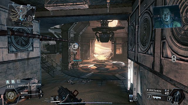 Jeden z punktów przejęcia widoczny na screenie - Boneyard | Mapy w Titanfall - Titanfall - poradnik do gry