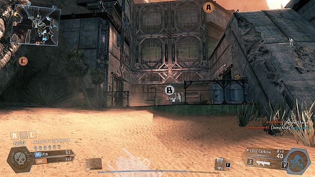 Jedno z wejść do punktu przejęcia, znajdujące się na południowym krańcu mapy - Boneyard | Mapy w Titanfall - Titanfall - poradnik do gry