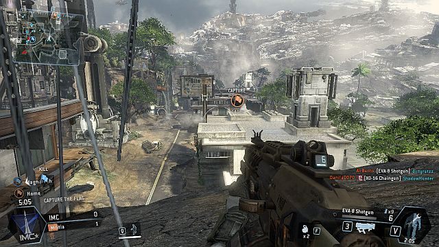 Widok z klifu pozwala na ogarnięcie większości mapy, a już w szczególności jej centrum - Fracture | Mapy w Titanfall - Titanfall - poradnik do gry