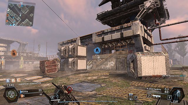 Duży budynek na wschodzie mapy, z większym placem przed nim, stanowi świetne miejsce obserwacyjne - Nexus | Mapy w Titanfall - Titanfall - poradnik do gry