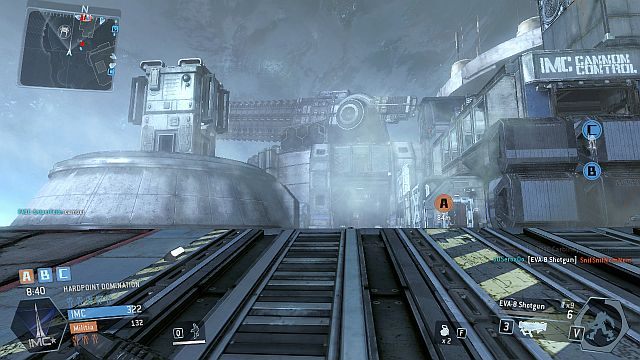 Wielkie działo znajdujące się na mapie, przed nim widoczna jest wieżyczka - Outpost 207 | Mapy w Titanfall - Titanfall - poradnik do gry