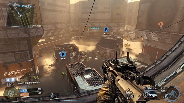 Drugi koniec mapy, również z odkrytym terenem - Rise | Mapy w Titanfall - Titanfall - poradnik do gry