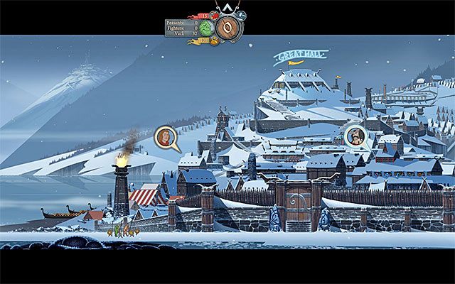 Przed powrotem do wielkiej sali warto spotkać się z Hakonem i księciem Ludinem - Strand | Rozdział 1 / Chapter 1 w The Banner Saga - The Banner Saga - poradnik do gry