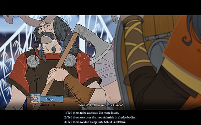 Końcowa część rozmowy - Vedrfell | Rozdział 3 / Chapter 3 w The Banner Saga - The Banner Saga - poradnik do gry