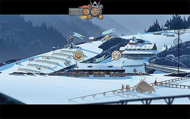 Podgląd na wioskę Wyrmtoe - Wyrmtoe | Rozdział 4 / Chapter 4 w The Banner Saga - The Banner Saga - poradnik do gry