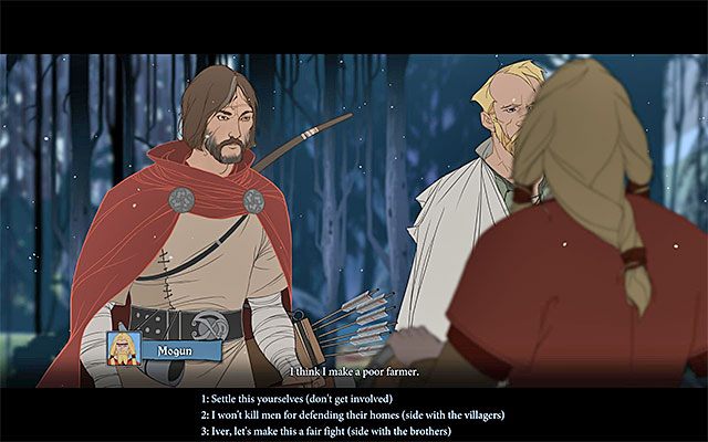 Zaistniały konflikt możesz rozwiązać na wiele różnych sposobów - Podróż do Frostvellr | Rozdział 2 / Chapter 2 w The Banner Saga - The Banner Saga - poradnik do gry