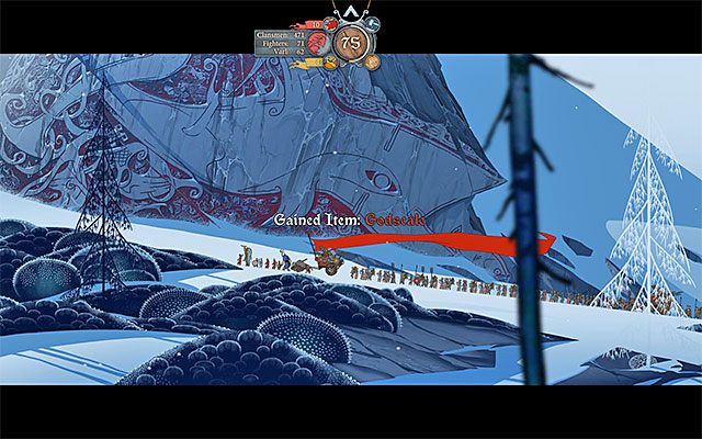 Dłuższy postój zagwarantuje ci dostęp do potężnego przedmiotu - Podróż do Grofheim | Rozdział 4 / Chapter 4 w The Banner Saga - The Banner Saga - poradnik do gry