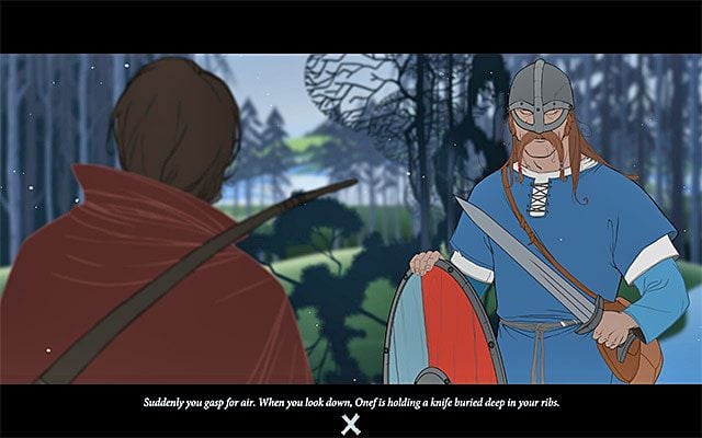 Onef zdradzi zaufanie Rooka i reszty drużyny - Podróż do Boersgard | Rozdział 6 / Chapter 6 w The Banner Saga - The Banner Saga - poradnik do gry