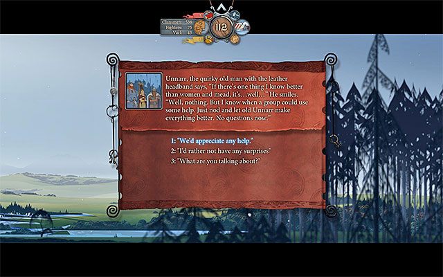 Warto przyjąć ofertę pomocy ze strony Unnarra - Podróż do Boersgard | Rozdział 6 / Chapter 6 w The Banner Saga - The Banner Saga - poradnik do gry