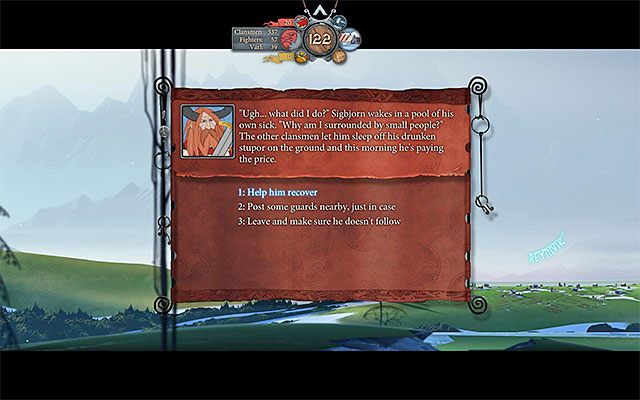 W zamian za pomoc Sigbjorn przekaże ci cenny artefakt - Podróż do Boersgard | Rozdział 6 / Chapter 6 w The Banner Saga - The Banner Saga - poradnik do gry