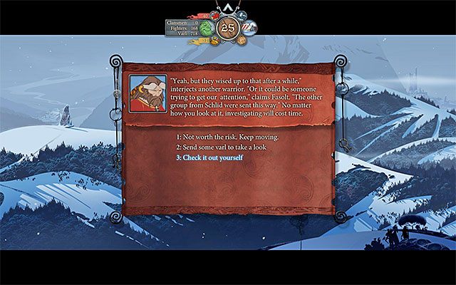 Warto zawsze dokładnie czytać opis i nie wybierać reakcji metodą chybił-trafił - Dodatkowe zdarzenia | Karawana w The Banner Saga - The Banner Saga - poradnik do gry