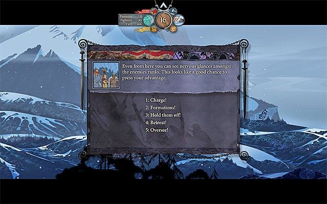 Lista możliwych poleceń dla armii - Działania wojenne | Karawana w The Banner Saga - The Banner Saga - poradnik do gry