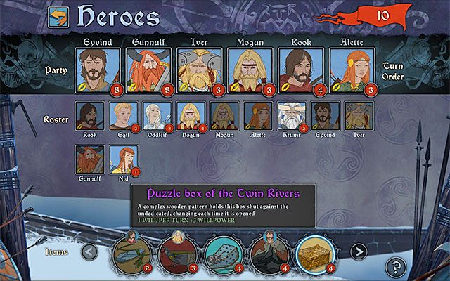 Przykładowy artefakt - Artefakty | Rozwój postaci w The Banner Saga - The Banner Saga - poradnik do gry