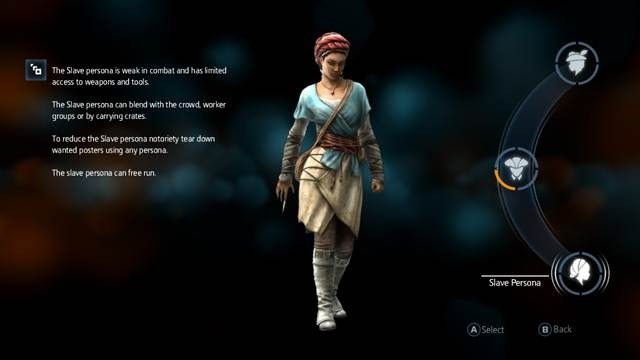 Slave Persona - Osobowości w Assassins Creed Liberation | Inne mechanizmy rozgrywki - Assassins Creed: Liberation HD - poradnik do gry