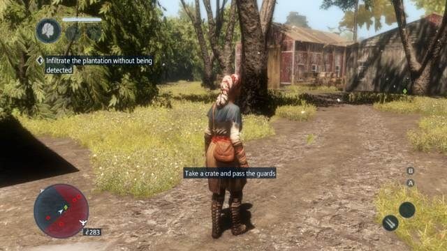 Noszenie skrzynek utrudnia strażnikom identyfikację postaci - Sekwencja 1 | Wątek główny w Assassins Creed Liberation - Assassins Creed: Liberation HD - poradnik do gry