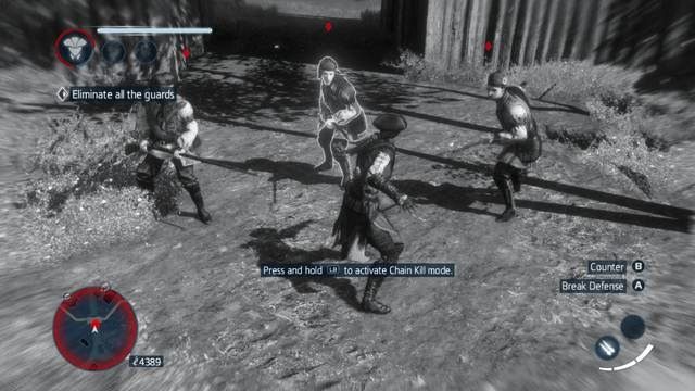 Chain kill używa broni do walki wręcz oraz broni palnych - Sekwencja 1 | Wątek główny w Assassins Creed Liberation - Assassins Creed: Liberation HD - poradnik do gry