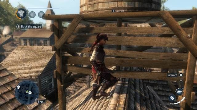 Strąć drewnianą konstrukcję podtrzymującą zbiornik z wodą - Sekwencja 3 | Wątek główny w Assassins Creed Liberation - Assassins Creed: Liberation HD - poradnik do gry