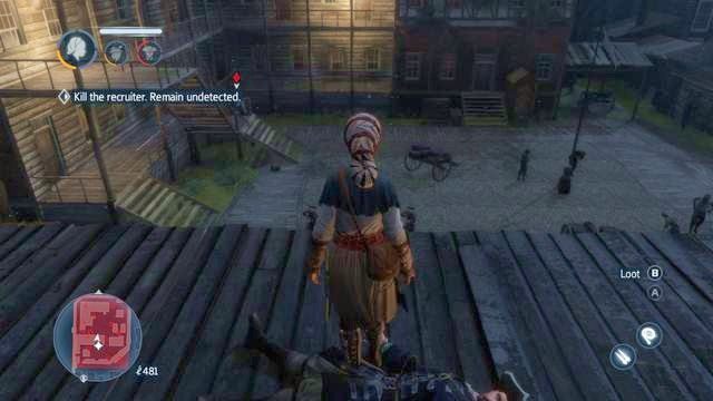 Cel stoi obok strażników ćwiczących strzelanie - Sekwencja 5 | Wątek główny w Assassins Creed Liberation - Assassins Creed: Liberation HD - poradnik do gry