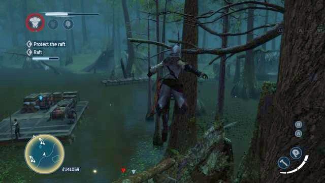 Nie czekaj na tratwę - biegnij przed nią - Sekwencja 7 | Wątek główny w Assassins Creed Liberation - Assassins Creed: Liberation HD - poradnik do gry