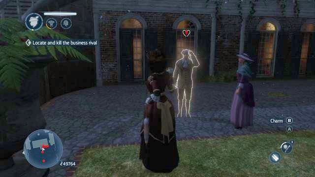 W stroju Damy uwiedź kolejnego delikwenta - Przeciwnicy biznesu (Business Rivals) | Misje poboczne w AC Liberation - Assassins Creed: Liberation HD - poradnik do gry