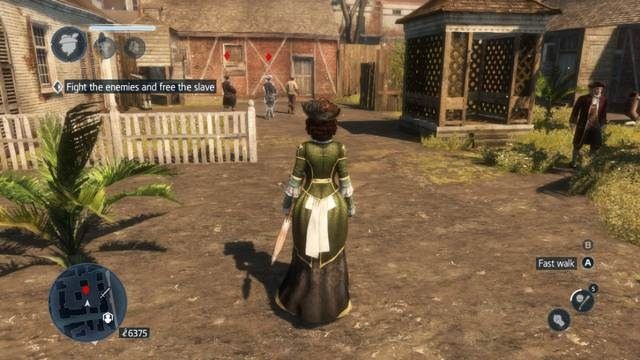 Zabij ich tak, by żaden inny strażnik cię nie dostrzegł - Wolni Niewolnicy (Free Slaves) | Misje poboczne w Assassins Creed Liberation - Assassins Creed: Liberation HD - poradnik do gry