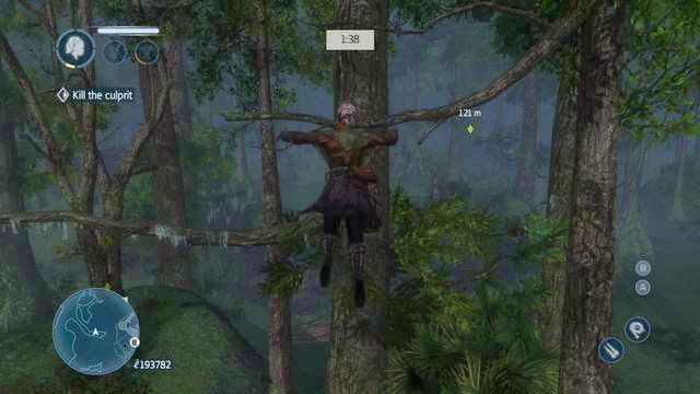 Skacz po drzewach - tak jest szybciej - Detektyw (Detective) - Bayou | Misje postaci w Assassins Creed Liberation - Assassins Creed: Liberation HD - poradnik do gry