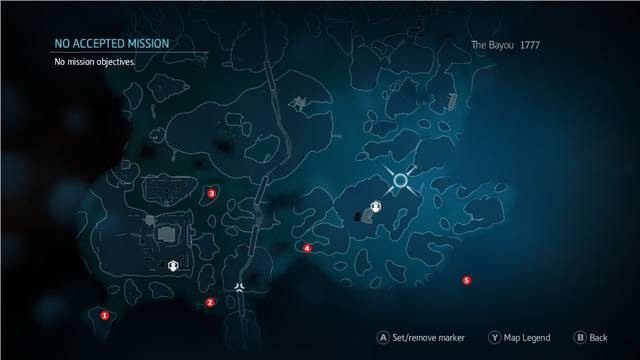 Chorzy w południowej części Bayou - Znajdźki pozostałe | Znajdźki w Assassins Creed Liberation - Assassins Creed: Liberation HD - poradnik do gry