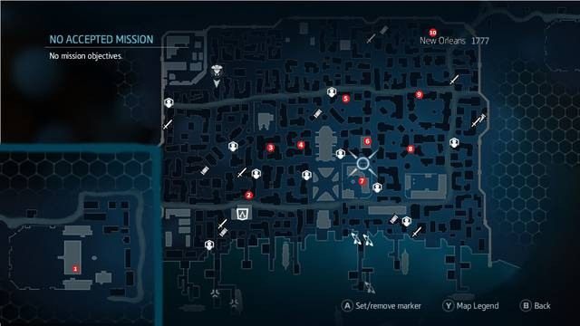 Wszystkie klejnoty możliwe do znalezienia w Nowym Orleanie - Przedmioty postaci | Znajdźki w Assassins Creed Liberation - Assassins Creed: Liberation HD - poradnik do gry