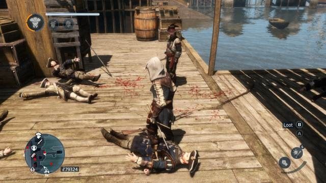 Efekt działania Strzałki Bersekera na mocniejszym przeciwniku - Bronie | System walki w Assassins Creed Liberation - Assassins Creed: Liberation HD - poradnik do gry