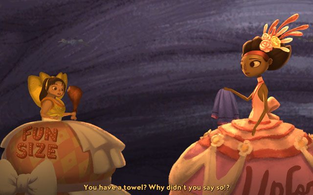 Wymień ręcznik na mięso - Maidens Feasts | Rozdział 1 - Vella | Broken Age - Broken Age - poradnik do gry