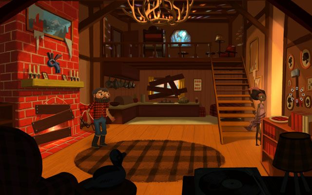 Zabierz siekierę ze ściany - Wioska | Rozdział 1 - Vella | Broken Age - Broken Age - poradnik do gry