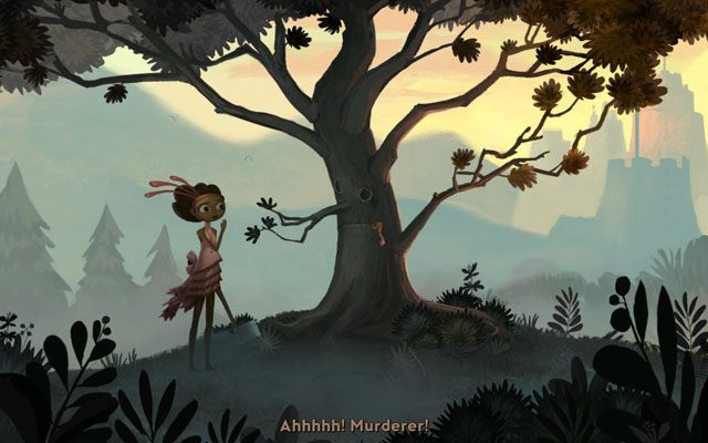 Porozmawiaj z drzewem - Wioska | Rozdział 1 - Vella | Broken Age - Broken Age - poradnik do gry