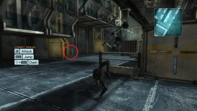 Kanał, z ukrytym wewnątrz nośnikem danych. - R-02 Research Facility | Kampania - opis przejścia Metal Gear Rising Revengeance - Metal Gear Rising: Revengeance - poradnik do gry