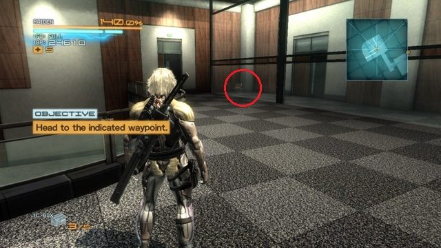 A oto i kolejny komputer VRM. - R-03 Mile High | Kampania - opis przejścia Metal Gear Rising Revengeance - Metal Gear Rising: Revengeance - poradnik do gry