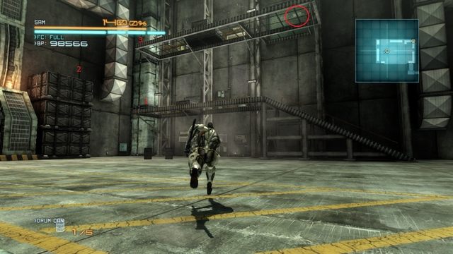 Wypunktowana trasa dojścia do komputera VRM. - Metal Gear Ray | DLC - Jetstream Sam - opis przejścia - Metal Gear Rising: Revengeance - poradnik do gry