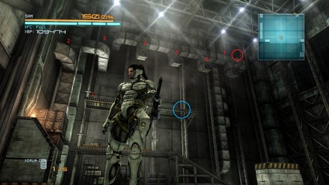 Trasa dojścia do kolejnego nośniku danych. - Metal Gear Ray | DLC - Jetstream Sam - opis przejścia - Metal Gear Rising: Revengeance - poradnik do gry